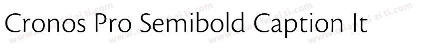 Cronos Pro Semibold Caption Italic字体转换